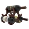 Wine Rack Soarkey Wooden Wine Holder Stand, 6 Bottles Free Standing Wine Storage Racks,Wine Bottle Storage Organizer for Kitchen, Bars, Pantry, W