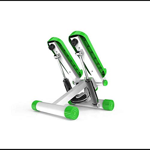 N/A Fitness Mini Stepper with Band Household Gym Hydraulic Mute Stepper Multi-Function Pedal Indoor Sports Stepper Legs Green 33 * 32 * 21cm