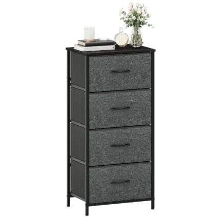 Maxtown Dresser for Bedroom 4 Drawers Fabric Storage Tower Organizer Unit for Living Room Closet Hallway Dormitory Decor - Sturdy Steel Frame and