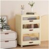YFXCVSL Dresser Drawer and Chest, Plastic Drawer Storage, 3 Tiers Storage Drawers for Bedroom, Closet,Hallway, Nursery, Bathroom, Office, Dresser