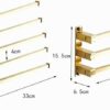 Towel Rail Wall Mounted Towel Holder Brass Wall Mounted Towel Rack Saving Space Towel Holder Swing Out Towel Bar Folding Arm Towel Hanger For Toi