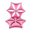 12 Pcs 3D Flower Venus Hanging Room Divider Panel, 14"x12" Screen Panels High Density Polyester Fiber Board Cut Room Partition Home Decoration (P