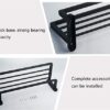 Towel Bar Bathroom Rack Towel Rack Towel Holder With 1 Wall Mounted,22 Inches,Stainless Steel Matte Black Finished,Towel Rail Holder Storage Rack