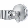 Shower Hand Held Holder Adjustable Suction Cup Shower Head Holder Universal Mounting Bracket Plastic ABS with Chrome Polished for Marble Glass Me
