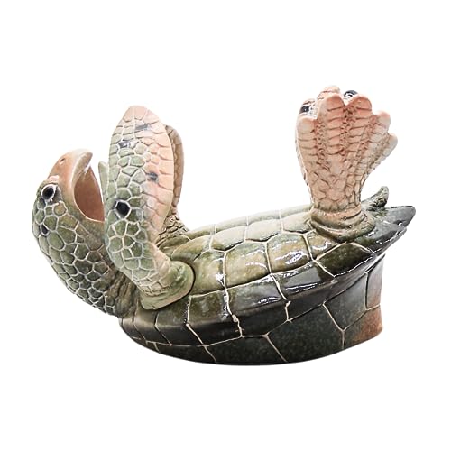 Turtle Wine Bottle Holder, Nautical Décor, Freestanding Tabletop Decoration, 5 Inches