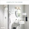 Moen, Brushed Nickel Y2686BN Banbury Towel Ring, 0.4