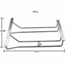 Abcsea 27 cm Wine Glass Holder Rack, Chrome Wine Glass Holders Hanging Under Shelf, 1 Piece (2 Rows)