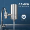 Waterdrop WD-FF-03A Carbon Block Faucet Replacement Filter, Reduces Chlorine, Heavy Metals and Bad Taste, Pack of 3
