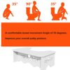RUITASA Poop Stool Adult Toilet Stool, Poop Stool Adult Toilet Stool, Foldable Poop Stool for Bathroom for Toddler and Adult Bathroom Stool(White