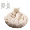 Gettop Egg Chair Cushion | Thicken Round Hanging Hammock Chair Cushion | Washable Chair Cushions Only | Outdoor Cushion Replacement for Hanging E