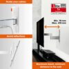 Vogel's WALL 3145 Full-Motion TV Wall Bracket for 19-43 Inch TVs, max. 33 lbs (15 kg), Swivels Up to 180º, Tiltable, TV Wall Mount, max. VESA 200