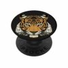 RICHMOND & FINCH PopSocket PopGrip, Universal Expanding Mobile Phone Stand and Grip for Phones and Tablets, Includes Swappable Top, Green Leopard
