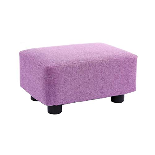 LUKEO Solid Wood Stool Removable Chair Fashion Sofa Stool Fabric Bench Adult Round Stool Shoe Bench (Color : 3-pack)