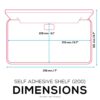 Screwless Extra Wide Floating Shelf Mount for Security Cameras Baby Monitors Speakers Plants Toys & More, Universal Holder Strong Adhesive Easy t