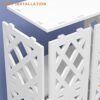 Komost Small Bookcase, White Bookshelf, Bedside End Table, Small Table Shelf for Small Spaces, Living Room, Bedroom, Dorms, Office