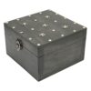 Airshi Wooden Storage Box, Multi-function Retro Metal Hinge Decorative Gift Portable Exquisite Treasure Chest for Home Decoration