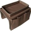 EZSTAX Hanging Storage Armrest Chair Desk Sofa Slipcovers TV Remote Controller Holder Organizer Bag Table Cabinet Pouch, Grey