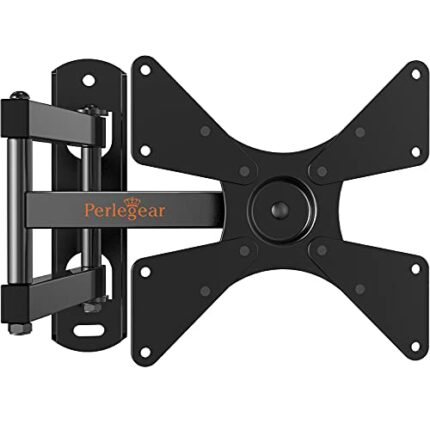 Perlegear TV Wall Bracket for Most 13-42 inch TVs up to 20kg, Full Motion TV Wall Mount Swivels/Tilts/Extends/Rotates/Max VESA 200x200mm, PGSF1-E