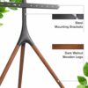 ProMounts Modern Tripod TV Floor Stand, Universal TV Mount with 180° Swivel, Corner TV Easel with Tripod Base for 47-70 Inches Holds 55lbs, Adjus