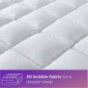 YZ HOMTEX Mattress Topper Mattress Pad Protector - Quality Plush Luxury Down Alternative Pillow Top - 3inch Extra Thick Mattress Cover (Short Que