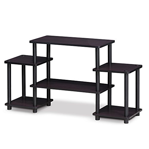 Furinno Turn-N-Tube No Tools Entertainment Center, TV Unit, TV Stands, French Oak/Black, 105.4 (W) x 58 (H) x 29.5 (D) cm