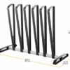 Whitmor 6196-4342 3 Pair Boot Organizer, Black/Silver, 10.25" x 22.25" x 17.5" (Length x Width x Height)