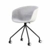 EYHLKM Case for Dining Chair, Study Chair, Fabric, Balcony, Leisure Backrest, Handrail, Metal, for Negotiations (Color : Argento)