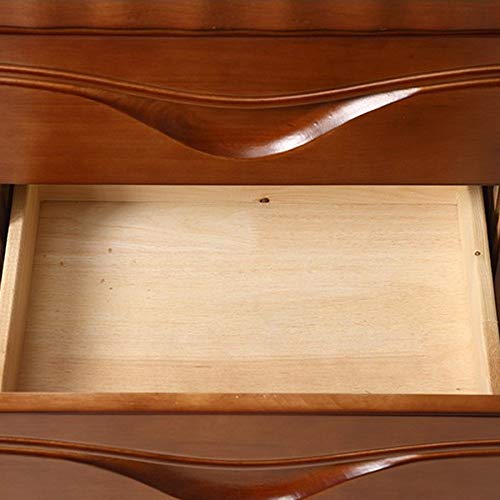 LUKEO Simple Bedroom Bedside Table, Independent Storage Cabinet Solid Wood Bedside Table