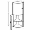 TATAY Corner Cabinet, Polypropylene, Blue, One Size