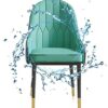 dining chair Kitchen Dining Room Furniture Chairs Dining Chairs Set Of 4 Modern High Back Soft Seat Living Room Chairs Water Proof PU Leather Sid