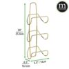 mDesign Wall-Mounted Towel Storage Rack – Hanging Caddy for The Bathroom or Bedroom – Modern Hanging Hooks for Bathroom Storage – Set of 2 – Bras