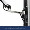 Ergotron LX Wall Mount Keyboard Arm - Keyboard/mouse arm mount tray - wall mountable - polished aluminium,Black