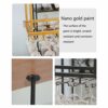 Vintage Ceiling Stylish Simplicity Wine Glass Holder Simple Creative Display Storage Bottle Holder Wine Glass Holder Height Adjustable Bar Floati