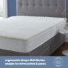 Silentnight Orthopaedic Single Mattress Topper - Contoured Memory Foam Supportive Topper to Relieve Neck Back Body Pain When Sleeping Reduce Stre