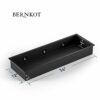 Bernkot Stainless Steel Shower Niche 36" X 12" Matte Black with Round Led Light No Tile Needed Wall Niche Recessed Shower Shelf for Bathroom Over