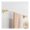 HIGOH Towel Racks, Towel Rail for Bathroom,Single Towel Bar,Brass Towel Holder Rack,Toilet Wall Mounted Hand Towel Holder Hanging Holder,Decorati
