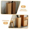 DOITOOL Wooden Umbrella Bucket Umbrella Holder Outdoor Outside Umbrellas Umbrella Stand Indoor Cane Stand Rack Walking Sticks Holder Folding Umbr