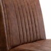 Julian Bowen Set Of 2 Brooklyn Chairs, Brown,Height: 89, Width: 47, Depth: 65cm