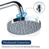 Rainfall Shower Head,High Pressure Rain Shower Heads,6-inch Luxury Modern Chrome Fixed Shower Head,Adjustable with Rain Overhead Shower Head