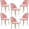 dining chair Kitchen Dining Room Furniture Chairs Velvet Dining Chair Set Of 6 Kitchen Chair Metal Legs Makeup Chairs Upholstered Accent Bedroom