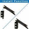 Mount-It! Tilting TV Wall Mount Bracket for Small TV and Computer Monitors, Low-Profile Design with Quick Release Function, Fits 24, 27, 30 and 3