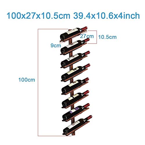 NEOCHY Wine Rack Modern Wall-Mounted Wine Bottle Storage Rack Display Stand Storage Rack Bar, Home Kitchen Storage Rack Living Room Decoration Di