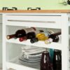 UXZDX Kitchen Storage Serving Trolley Shelf Cart with Free Chopping Block Kitchen Trolley