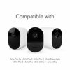Wasserstein Adjustable Indoor/Outdoor Security Metal Wall Mount Compatible w/Arlo Pro/Pro 2/Pro 3/Pro 4/Pro 5/Ultra/Ultra 2, Wyze Cam Outdoor, Wy