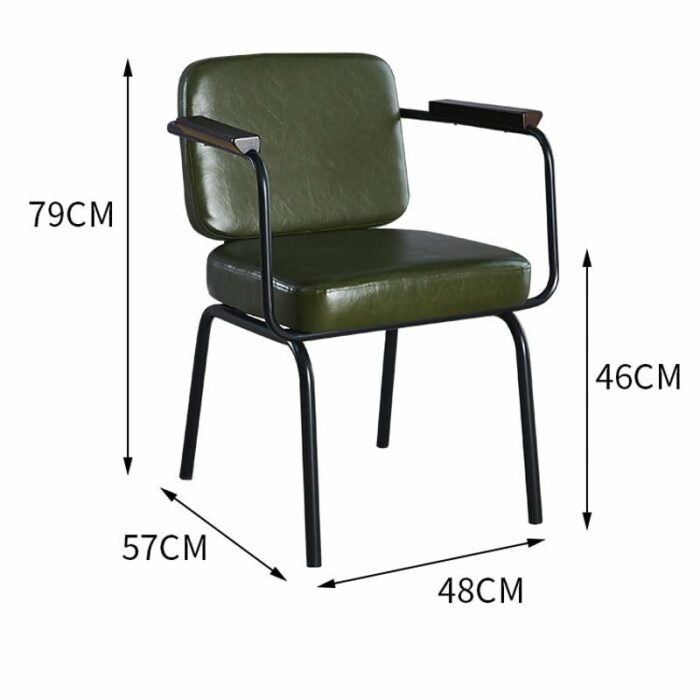 LIRUXUN Armrest Seat Cushion Dining Chairs Comfortable Upholstered Chair Backrest Bar Kitchen Furniture