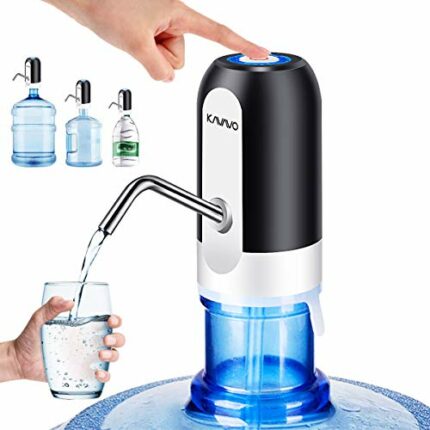 Water Bottle Pump, Bonus 2 Adapters for Various Caliber Water Jugs,USB Rechargeable Automatic Drinking Water Switch,Portable Electric Water Dispe