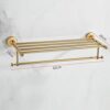 HIGOH Towel Racks, Bathroom Towel Rack Wall Mounted Towel Holder,European-Style All-Copperen Jade Towel Rack,Bathroom Hardware Accessories,Bathro
