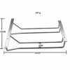 Abcsea 24 cm Wine Glass Holder Rack, Chrome Wine Glass Holders Hanging Under Shelf, 1 Piece (2 Rows)