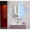 3D Crystal Lighting Sticker Mirror Restaurant Bedroom Corridor Mirror Wallpaper Restaurant Stereo Wall Sticker Stylish and Populardurable