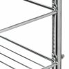 Premier Housewares 1600730 Shelving Unit Chrome Garage Storage 3 Tier Bathroom Organiser Non- Slip Shed Shelving Unit,Silver,Height 81 cm x width